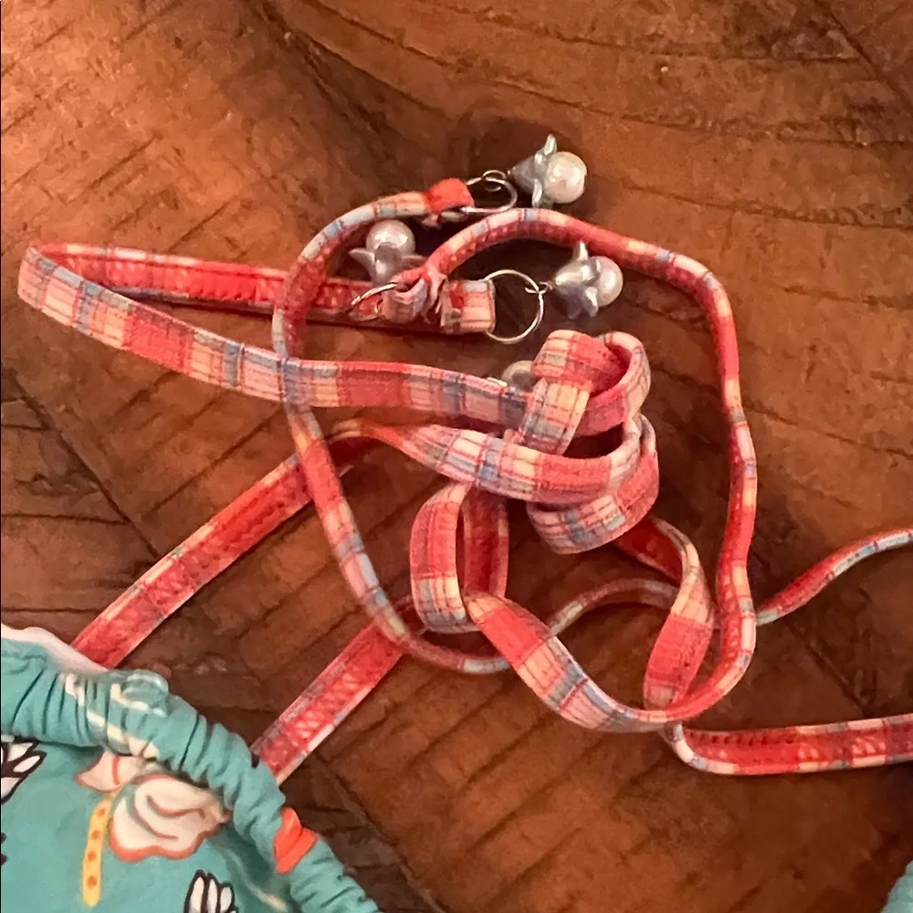 Turquoise Floral Ruffle Bikini Set - Picture 9 of 9